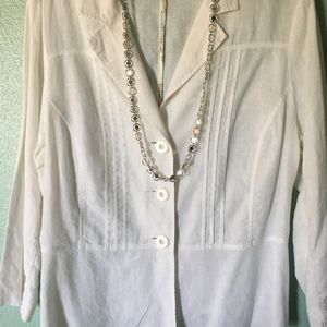 White Linen Blouse
